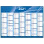 Quo Vadis Calendrier 2 faces Bleu 2024 , 550 X 405 Mm