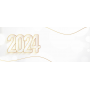 CARTE DE VOEUX 2024 OR SUR FOND CLAIR V 1 IMPR RECTO-VERSO x 100