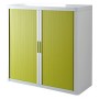 PAPERFLOW Armoire à rideau easyOffice, 2 étagères Hêtre + couleur au choix