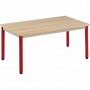 Table 120 x 60 - Pieds Rouges