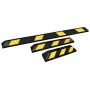 BUTEE DE PARKING CAOUTCHOUC & REFLECTOS JAUNE Lg 1800 x l 150 x Ht 100 mm