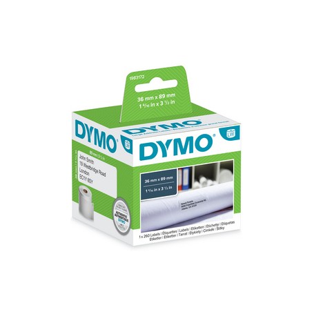 DYMO Etiquettes d'adresse LabelWriter - 89 x 36 mm - blanc